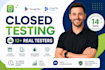 do google play console closed testing 12 testers android app testing 12 testers