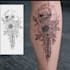 draw custom tattoo illustration design