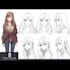 design professional anime character sheet and reference