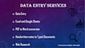 do something iam really good at that is data entry