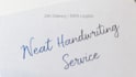 write neat handwritten notes and journals