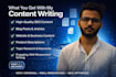 write SEO optimized content for blogs and websites