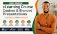 dev elearning course content and branded presentations for udemy, lms, coaches