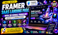 framer website framer saas landing page with 3d scroll prallex effect animation