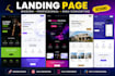design cro focused high converting PPC landing page for google and meta ads