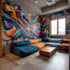 create custom graffiti art designs murals and wall arts