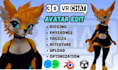 edit vrchat avatar, add toggles, physbones, rigging and retextures