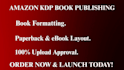 amazon KDP book publishing  self publishing  book formatting
