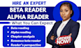 be your beta reader, romance beta reader, beta reader fantasy and alpha reader