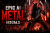create dark cinematic ai metal music video with epic visuals