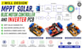 design mppt solar, bldc motor controller and inverter pcb