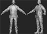 do digital human sculpt, high poly model, backpack model, human figure anatomy