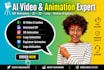 generate ai videos, loop animations and 3d motion graphics using veo3