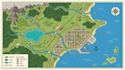design resort map, campground map, rv park and tourist map