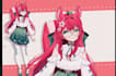 live2d vtuber model, vtuber model, anime style, vtuber rigging