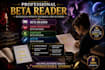 be your beta reader, dark romance beta reader, fantasy and sci fi beta reader