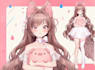 draw live2d vtuber model, live 2d rig, anime streaming avatar, vtuber commission