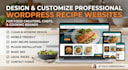 create a modern wordpress recipe blog website