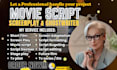 give script coverage, feedback, notes, analysis for TV pilot or film, screenplay