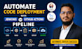 fully automate your code deployment with a jenkins or github actions pipeline