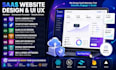 saas website design, saas landing page ui ux, startup mvp website, web developer