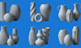 design custom 3d printable vase, modern flower vase and pots for 3d printing
