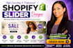 design shopify banner, website banner, website slider, web slider