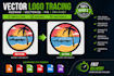 redraw and vectorize your logo