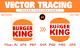 convert logo image to vector tracing