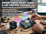 build smart audio and led control systems using esp32