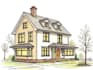 sketch houses and buildings