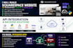 build squarespace website, API integration, stripe API setup, webhook automation