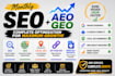 do monthly off page GEO and ai seo, aeo google index