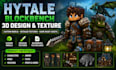 make hytale blockbench 3d design and texture