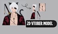 create a custom 2d vtuber model   for live2d