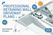 retaining wall driveway plans  grading drainage  construction details