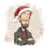 draw christmas cartoon caricature