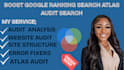 do SEO keyword search,audit optimazation using search atlas tools