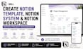 create notion template,notion system notion workspace, notion project management