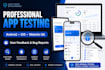 do professional mobile app testing and user feedback