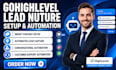 gohighlevel lead nurturing follow up sales automation workflow lead conversion