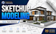 model your house or architectural project in sketchup