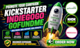 promote kickstarter gofundme indiegogo patreon campaigns
