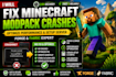 fix minecraft modpack crashes errors fast server setup spawn minecraft mapping