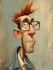 design premium superhero caricature character