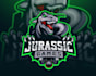 do mascot dinosaur jurassic games logo design