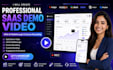 create professional saas demo video with ui walk through and screen recroding