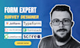 create jotform, typeform, google form, online form, surveys and questionnaires