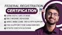prepare and get you mbe, dbe, 8a, sba wosb certification, get cage code, sam gov