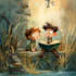 draw children and kids book illustration